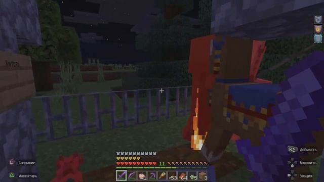 Minecraft - горящие зомби!