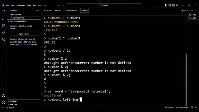 JavaScript #8 Numbers and Booleans with Examples