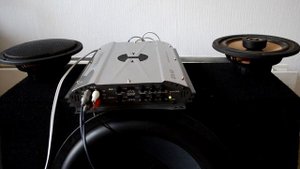 Blaupunkt gta 450 amplifier + Magnat xpress 15 subwoofer bass test