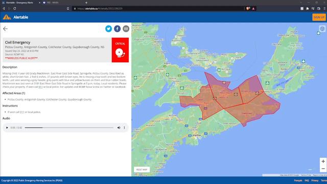 Missing Child Alert for Pictou County And The Surrounding Area смотреть онлайн