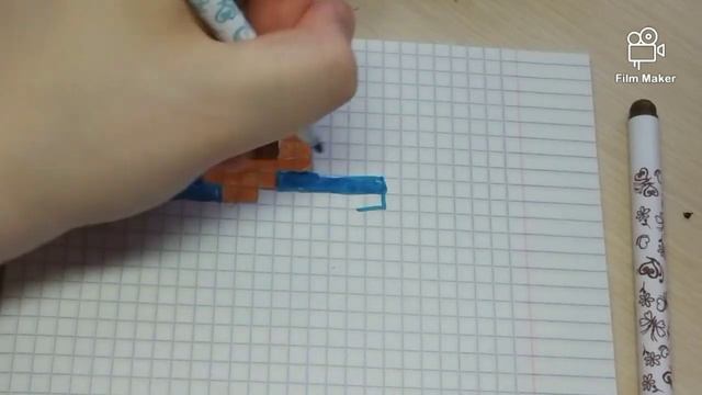 Рисуем Стива в маинкравт / рисунки по клеточкам. смотреть онлайн