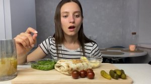 MUKBANG | Домашняя шаурма | Салат чука