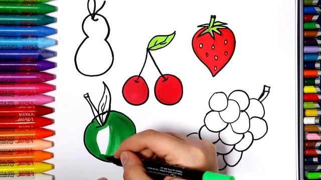 фрукты | Как рисовать и цвет смотреть онлайн