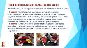Онлайн-урок "Презентация профессии швеи"