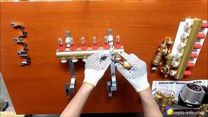 Коллектор теплого пола Danfoss - распаковка и сборка