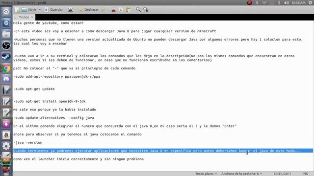 Descargar Java 8 JDK para linux ubuntu Minecraft versiones antiguas 2020 смотреть онлайн