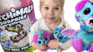 Hatchimals surprise - что внутри Открываем огромное яйцо в котором игрушки птенцы близнецы