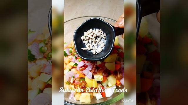 Chickpeas Salad/ सफेद चने का सलाद/EktaHomeFoods