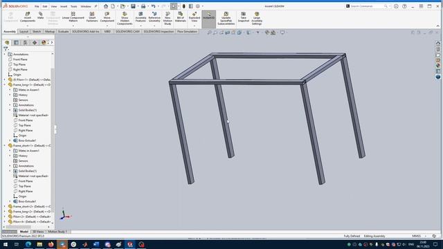 SOLIDWORKS Гаражний стіл. Базовий курс. смотреть онлайн