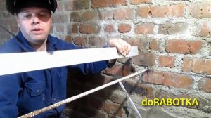 Полка в погребе. Простой и надежный способ крепления полки к стене от doRABOTKA