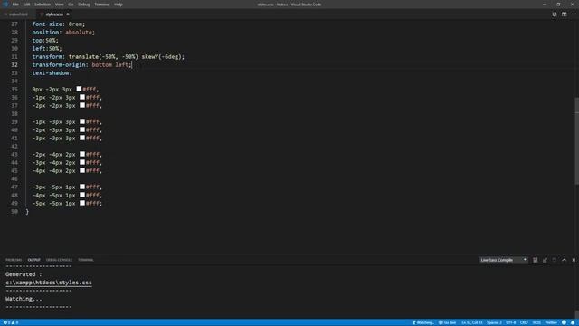 CSS 3D Text Effect in 3 Minutes!