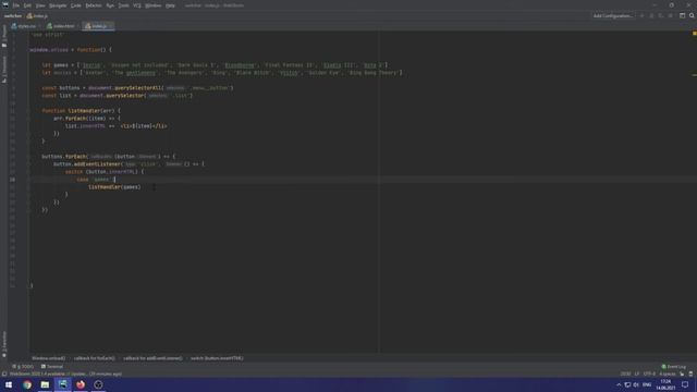 Формирование списка HTML-элементов на основе массива | JavaScript смотреть онлайн