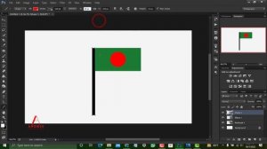 How to create Bangladesh national flag in photoshop!