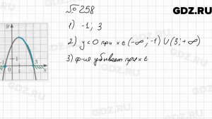 № 258 - Алгебра 9 класс Мерзляк