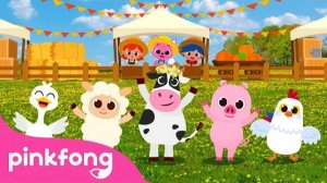 Five Little Animals Dancing on the Farm 🐽 |  Pinkfong's Farm Animals  |  Pinkfong Songs for Childre