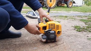 Первый запуск тримера STIGA-252 D