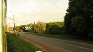 Перегон Московская - Урванка, электропоезд ЭР2-1275.