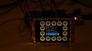 Arduino DUE + ILI9341 serial display TFT 320*240 2.2" (hardware SPI)
