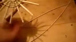 Плетение из лозы    круглое донышко часть2