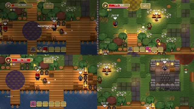 Super Treasure Arena Gameplay #1 : RETRO PVPVE | 3 Player смотреть онлайн