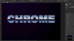 How to Make a Simple 80s Chrome Text Effect in Affinity Photo