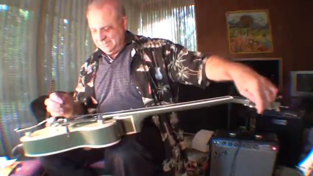 INSTALLING The Tru ARc Bridge in my Green Double Anniversary Guitar - 11- 5 - 2010 смотреть онлайн