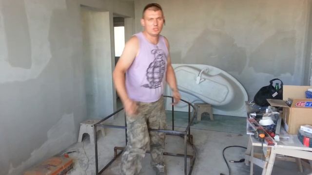 Каркас для акриловой ванны своими руками смотреть онлайн