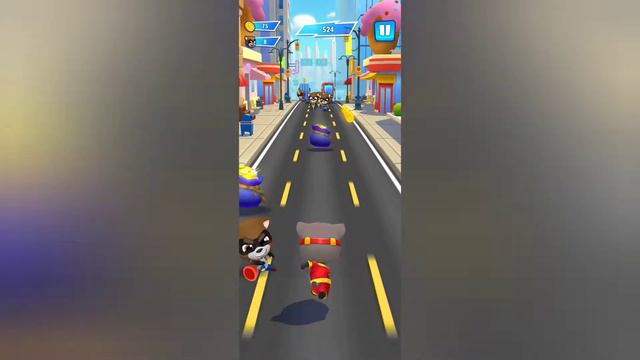 My Talking Tom Мой Говорящий Том Догоняет злодея