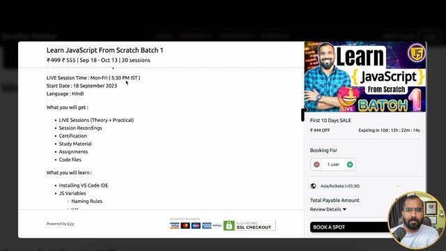 Learn JavaScript From Scratch Batch 1 ?