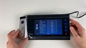 Обзор меню видеодомофона PS-706DP-FHD с экраном 7  сенсорными клавишами и поддержкой 2Мп камер