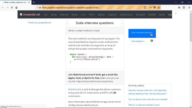 What is a Main method in Scala?
| javapedia.net смотреть онлайн