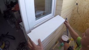 Устанавливаем подоконник на балконе!