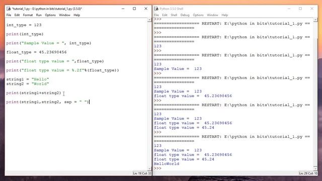 Python tutorial on "print" statement, Python Made Easy