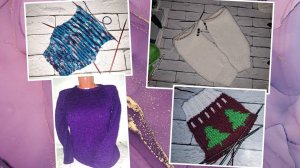 7-12.11.23 г. Довязала маме джемпер и начала 3 новых процесса.  Новогодние носочки-готовлю мк