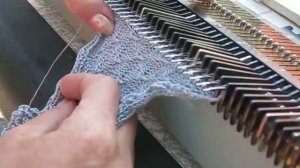 Вязание на машине фанговых рисунков. Проект "Изба-вязальня"