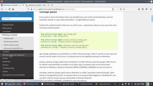 Flask To apk for Android #flask,#python,#Android