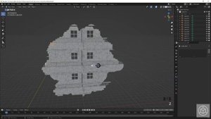 Реалистичные эффекты разрушения зданий в Blender.