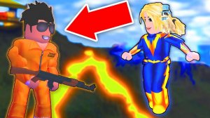 РАЗБОРКИ С ГЕРОЯМИ! БИТВА ЗА ВУЛКАН С ГЕРОЯМИ В МЭД СИТИ РОБЛОКС! Mad city Roblox Смайл фредди