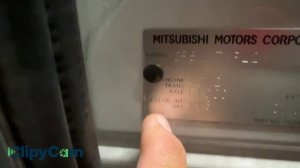 Mitsubishi outlander paint color code located