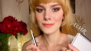 АСМР😋 можно я НАРИСУЮ ТВОЙ ПОРТРЕТ? ASMR i paint your portrait😋 тихий голос, soft voice
