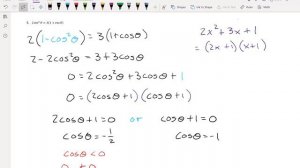 Worksheet 11.1 Trig Equations