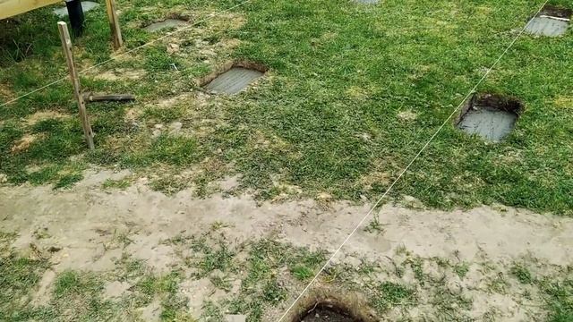 Фундамент из блоков для террасы. Строю террасу