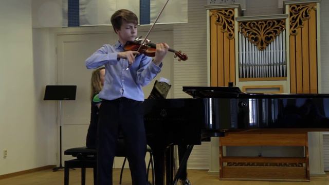 H.Vieuxtemps:Tarantella played by Matteo Hager (13 years old) смотреть онлайн