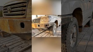 Силовые бампера для Тойота Ленд Крузер 105 своими руками из стального листа толщиной 3мм.