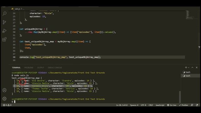 Get a Unique List of Objects in an Array of Object in JavaScript