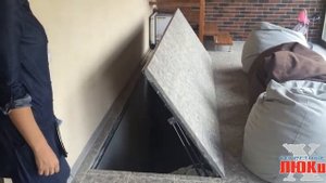 Как работает электропривод люка в подвал с актуатором