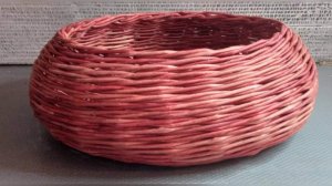 МК. Корзина-Пузатик из газетных трубочек. #1.