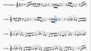 Alto Sax Sheet Music: How to play Take Five by Dave Brubeck