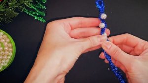 3 простые елочные игрушки из синельной проволоки. Новогодние украшения из проволоки. #поделки #diy