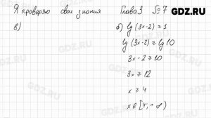 Я проверяю свои знания, Глава 3 № 1-10 - Алгебра 11 класс Арефьева